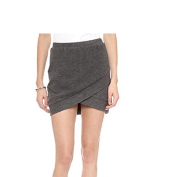 SHADES OF GREY BY MICAH COHEN Wrap Mini Skirt - Picture 1 of 7